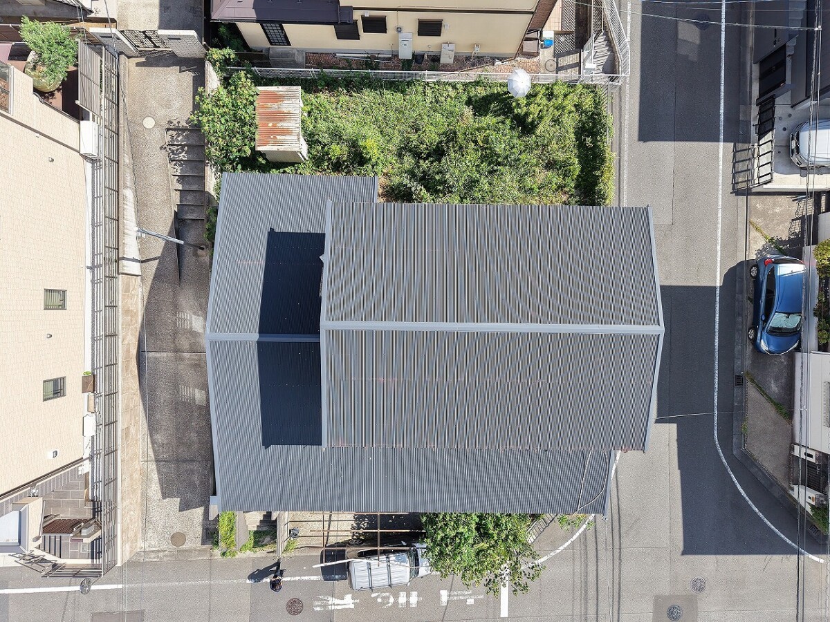 鉄板小波・屋根材飛散防止施工【川崎市】